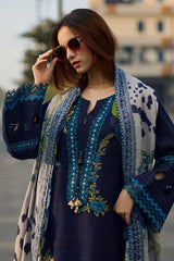 CHARIZMA 3PC LAWN UNSTITCHED EMBROIDERED
Code:4017