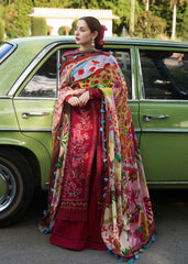 HUSSAIN REHAR 3PC LAWN UNSTITCHED EMBROIDERED
Code:4019
