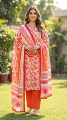 BUYEX - 3PCS UNSTITCHED PREMIUM LAWN SUIT #RWQ092