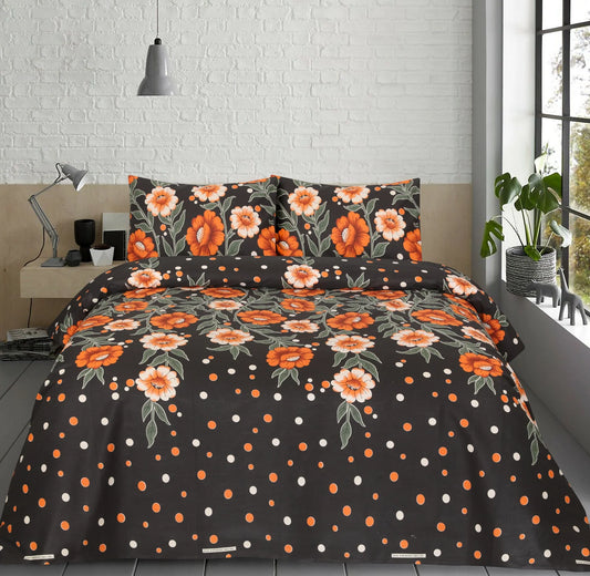 ORANGI KING BED SHEET SET BDS#67