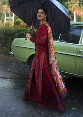 HUSSAIN REHAR 3PC LAWN UNSTITCHED EMBROIDERED
Code:4019