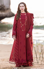 QALAMKAR 3PC CHICKENKARI UNSTITCHED LAWN
