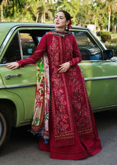 HUSSAIN REHAR 3PC LAWN UNSTITCHED EMBROIDERED
Code:4019