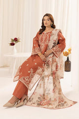 MOHAGANI 3PC LAWN UNSTITCHED EMBROIDERED
Code:7300