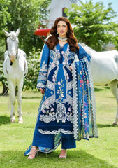 NOOR KHAS 3PC LAWN UNSTITCHED EMBROIDERED
Code:21