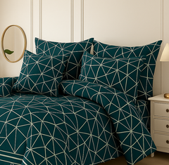 GEOMATRIYA KING COMFORTER SET – 7 PCS #NCS182