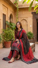 RIWAQ - 3PCS UNSTITCHED PREMIUM LAWN SUIT #RWQ039