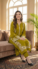 BUYEX - 2PCS EMBROIDERED UNSTITCHED LAWN SUIT #RWQ081