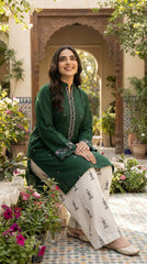 BUYEX - 2PCS EMBROIDERED UNSTITCHED LAWN SUIT #RWQ087