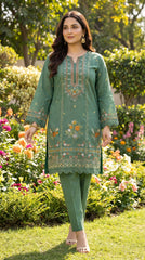 BUYEX - 2PCS EMBROIDERED UNSTITCHED LAWN SUIT #RWQ016