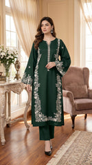 BUYEX - 2PCS EMBROIDERED UNSTITCHED LAWN SUIT #RWQ079