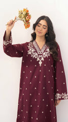BUYEX - 2PCS EMBROIDERED UNSTITCHED LAWN SUIT #RWQ068