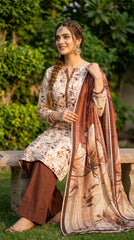 BUYEX - 3PCS UNSTITCHED PREMIUM LAWN SUIT #RWQ091