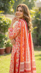 BUYEX - 3PCS UNSTITCHED PREMIUM LAWN SUIT #RWQ092
