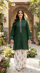 BUYEX - 2PCS EMBROIDERED UNSTITCHED LAWN SUIT #RWQ087