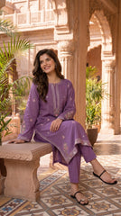 BUYEX - 2PCS EMBROIDERED UNSTITCHED LAWN SUIT #RWQ110