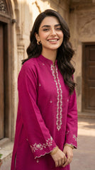 BUYEX - 2PCS EMBROIDERED UNSTITCHED LAWN SUIT #RWQ085