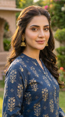 BUYEX - 2PCS PRINTED UNSTITCHED LAWN SUIT #RWQ099