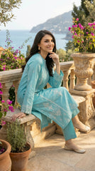 BUYEX - 2PCS EMBROIDERED UNSTITCHED LAWN SUIT #RWQ021