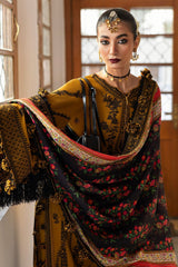 Hussain Rehar 3PC Embroidered Lawn Suit with Printed Chiffon Dupatta 4025