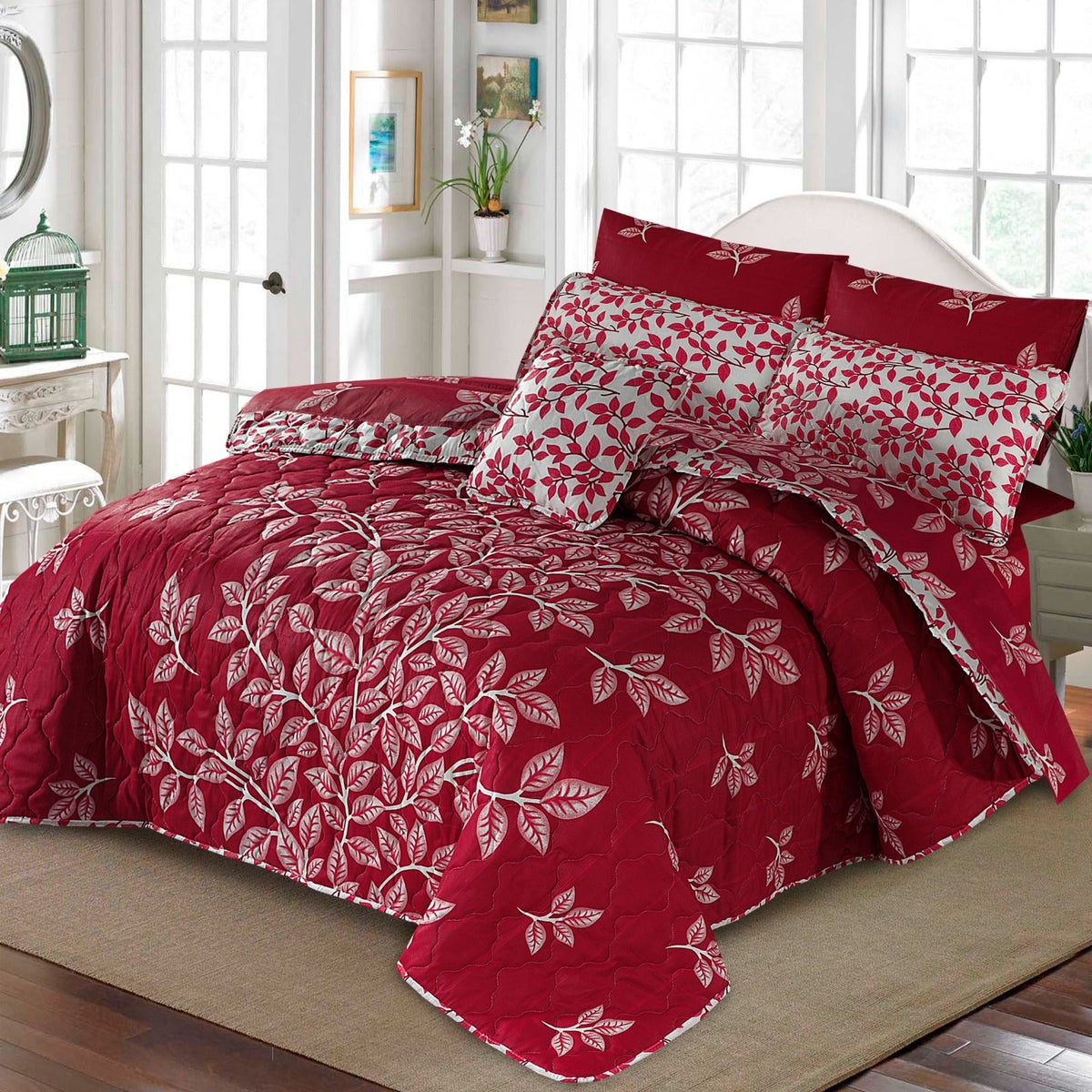 IDIOTIC SUMMER KING COMFORTER SET – 7 PCS #NCS84