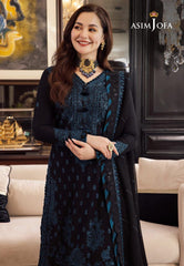 ASIM JOFA 3PC LAWN EMBROIDERED UNSTITCHED D#1103