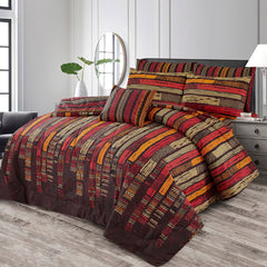 WOODEN SUMMER KING COMFORTER SET – 7 PCS #NCS146