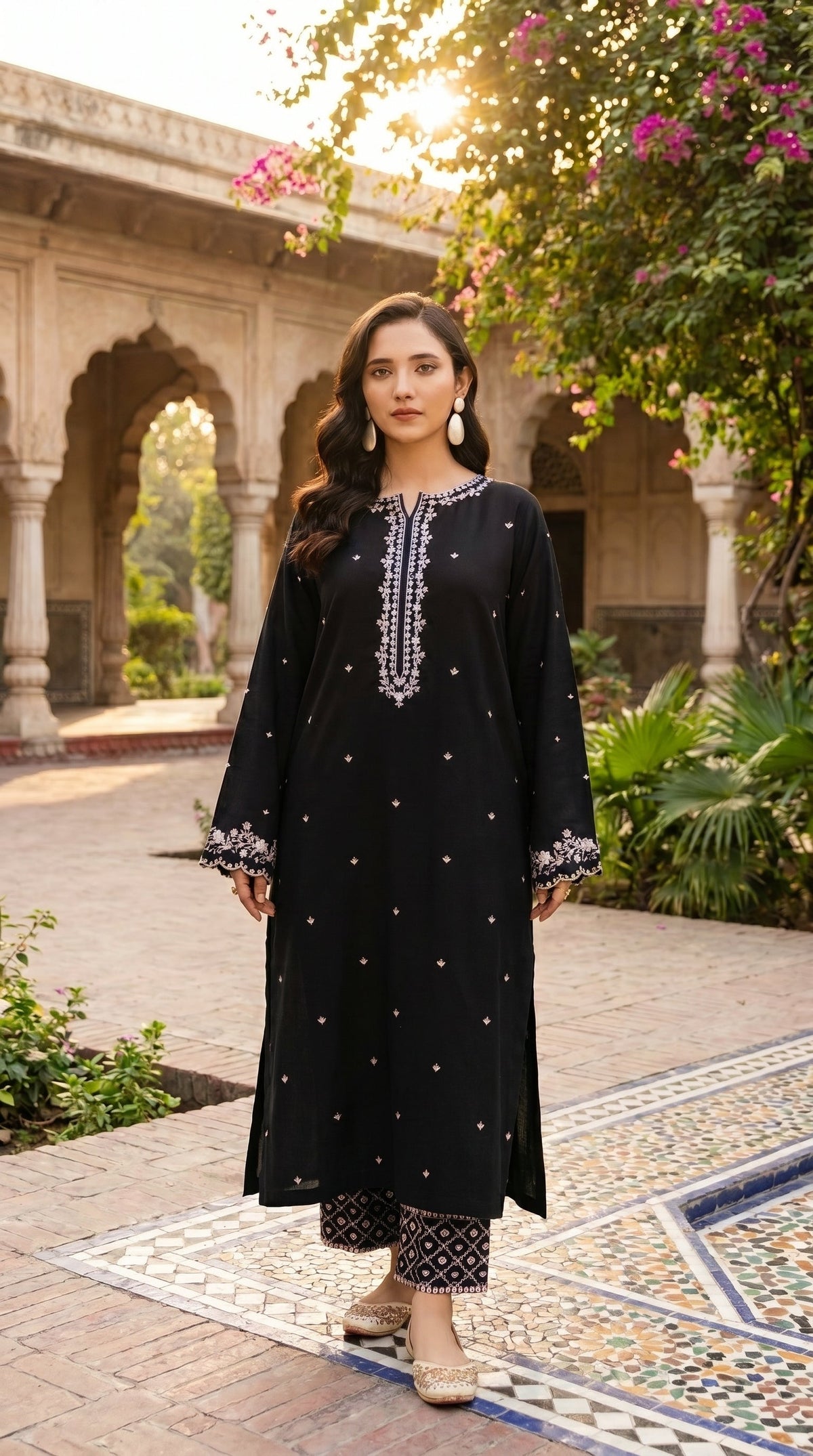 BUYEX - 2PCS EMBROIDERED UNSTITCHED LAWN SUIT #RWQ065