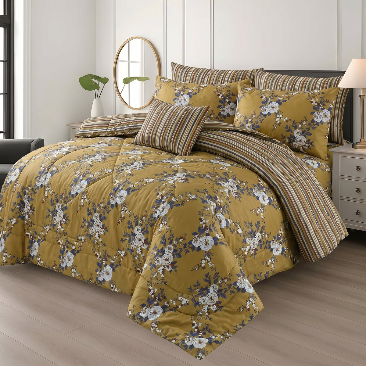BERRY KING COMFORTER SET – 7 PCS #NCS234