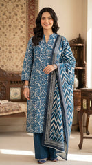 BUYEX - 3PCS UNSTITCHED PREMIUM LAWN SUIT #RWQ090