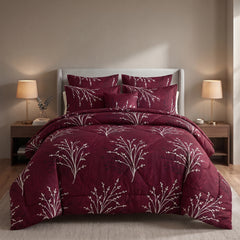 RED RECON COTTON COMFORTER SET – 7 PCS