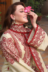 ANEELAS LAWN LUXURY 3PC UNSTITICH FULLY EMBROIDERED