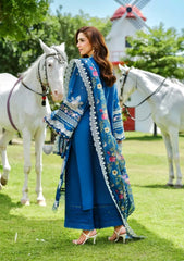 NOOR KHAS 3PC LAWN UNSTITCHED EMBROIDERED 
Code:21