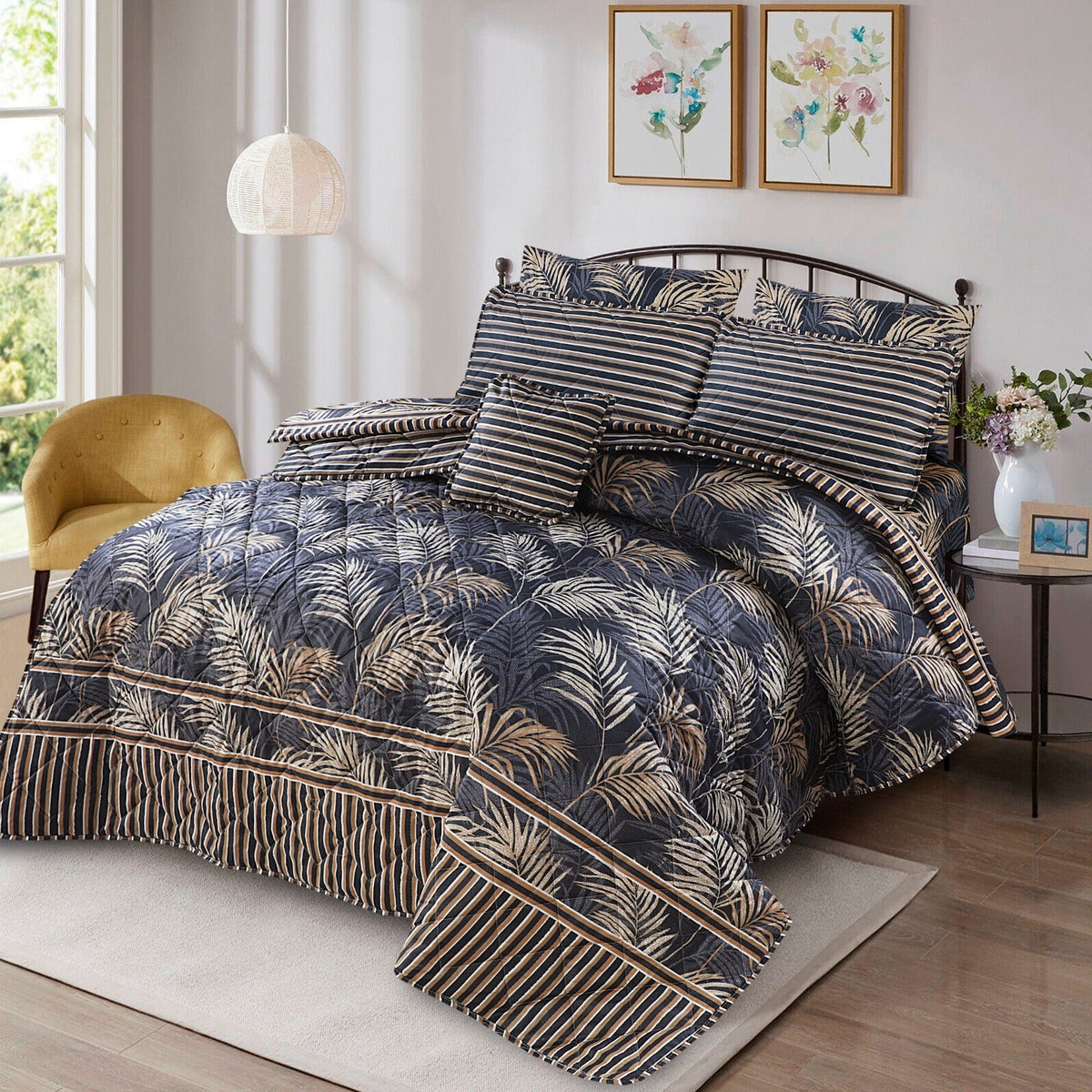 EMPIRIC SUMMER KING COMFORTER SET – 7 PCS #NCS114