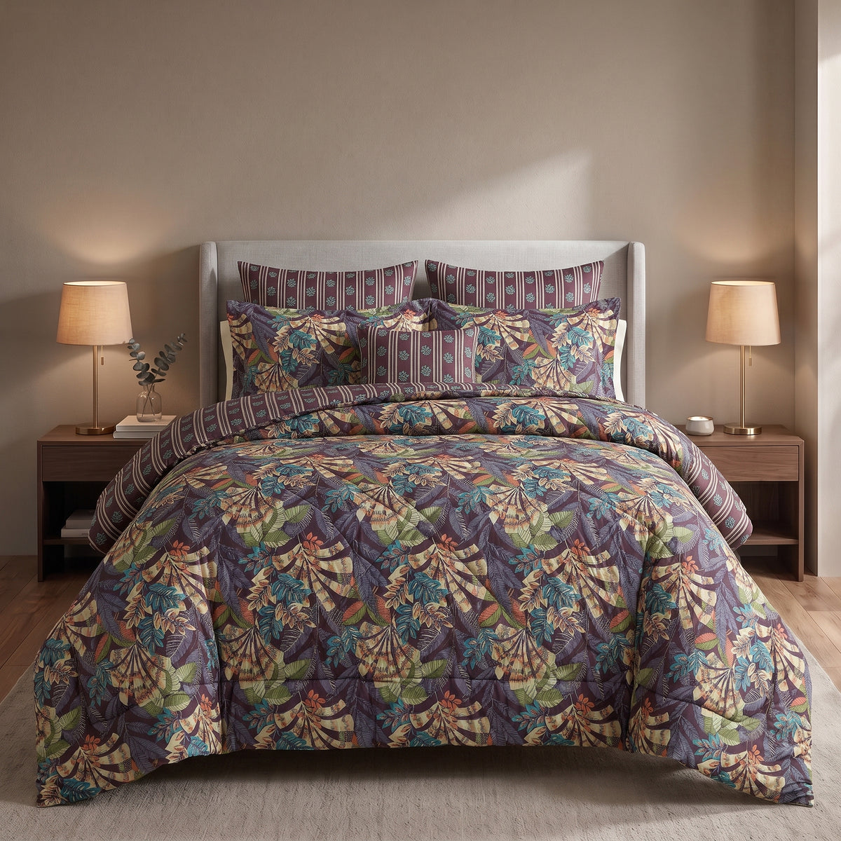 FROST COTTON COMFORTER SET – 7 PCS