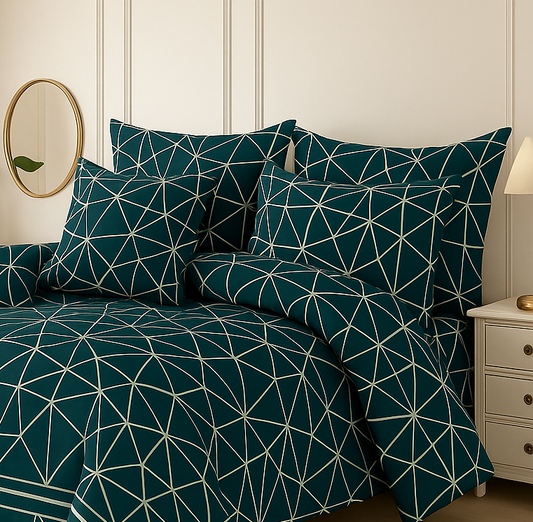 GEOMATRIYA SUMMER KING COMFORTER SET – 7 PCS #NCS182