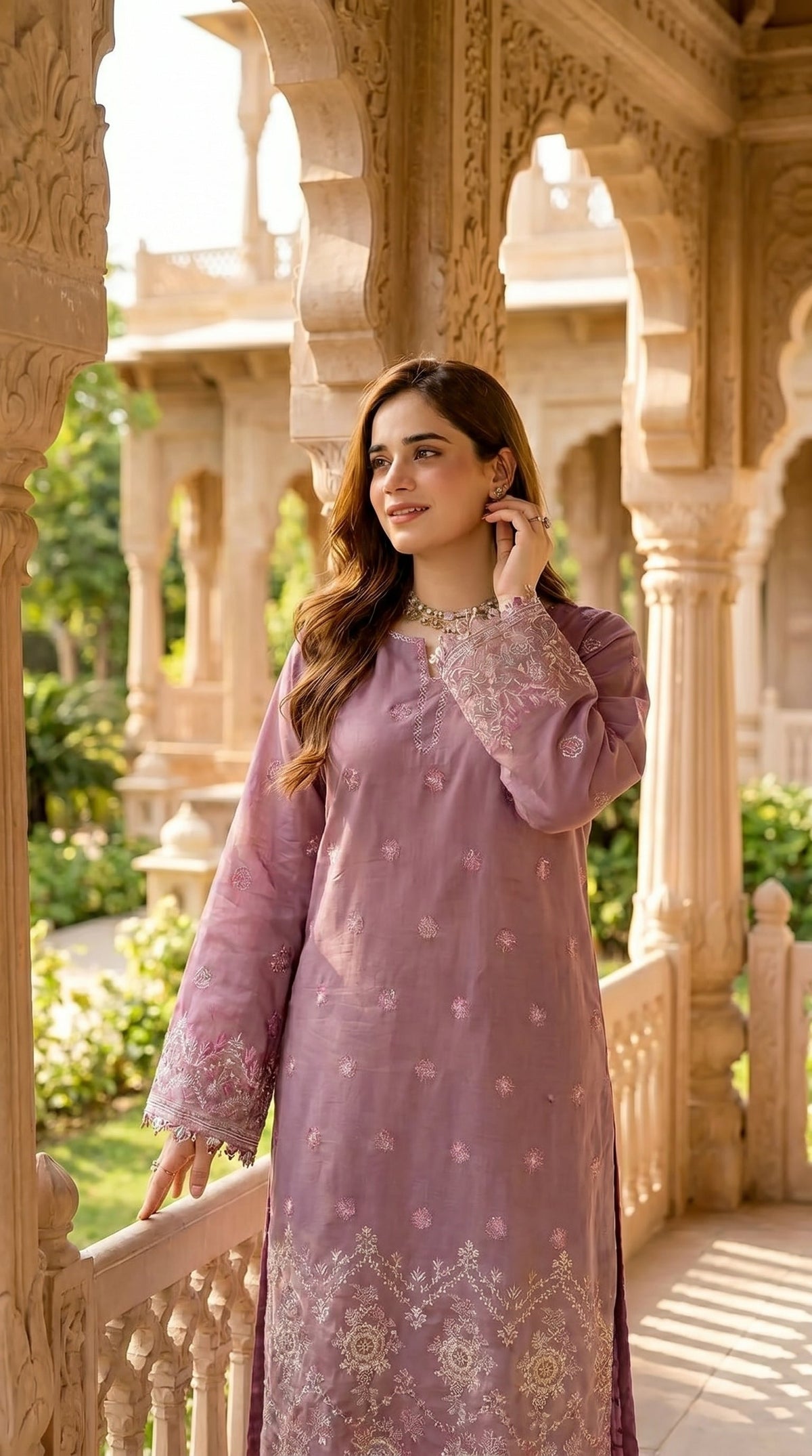 BUYEX - 2PCS EMBROIDERED UNSTITCHED LAWN SUIT #RWQ070