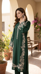 BUYEX - 2PCS EMBROIDERED UNSTITCHED LAWN SUIT #RWQ079