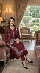 BUYEX - 2PCS EMBROIDERED UNSTITCHED LAWN SUIT #RWQ028