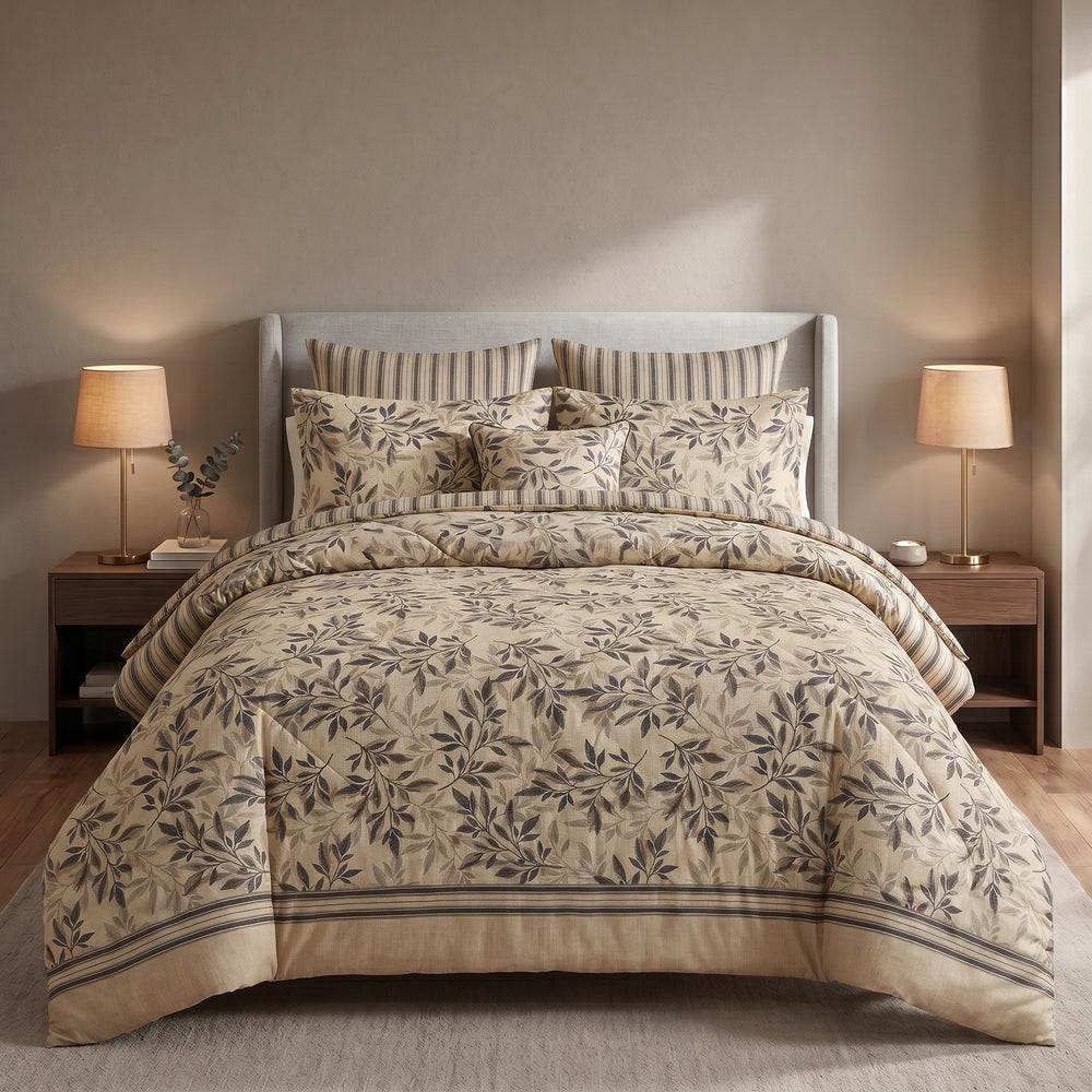 ICONIC FLIX COTTON COMFORTER SET – 7 PCS