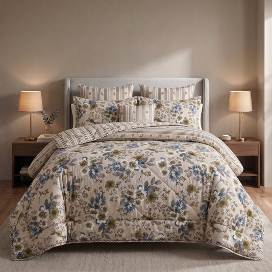 ICONIC REECE COTTON COMFORTER SET – 7 PCS