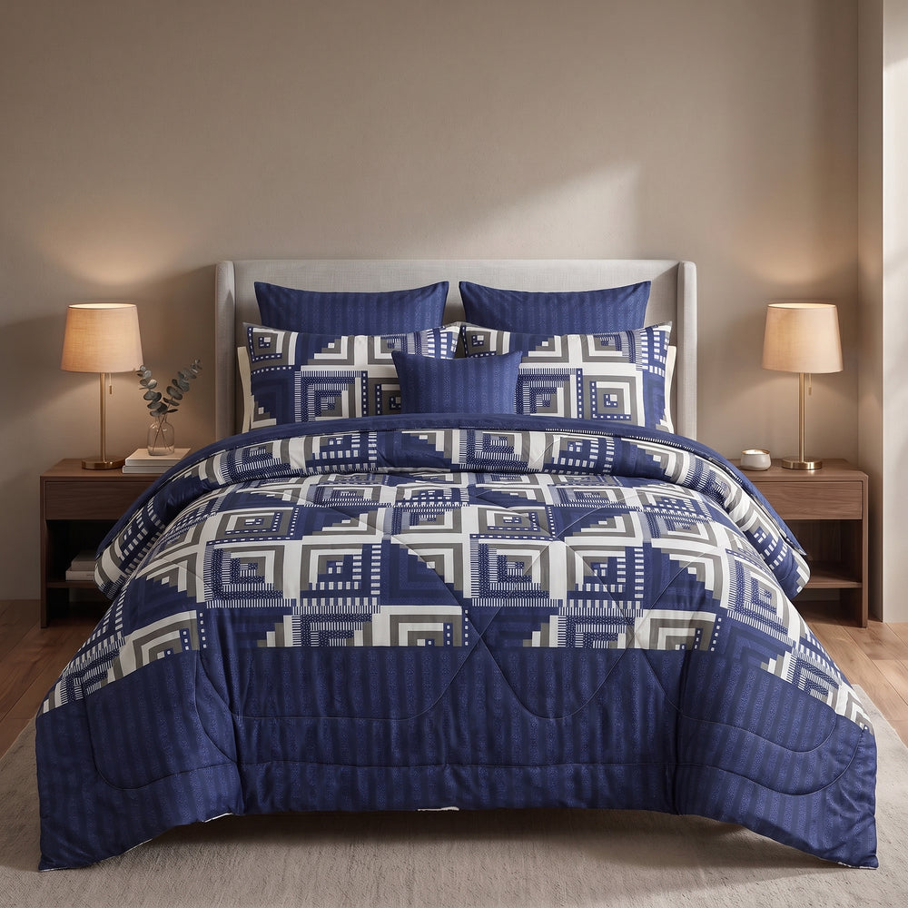 ICONIC HARRISON COTTON COMFORTER SET – 7 PCS
