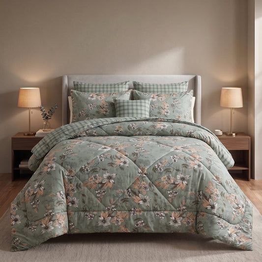 ICONIC TRACE COTTON COMFORTER SET – 7 PCS