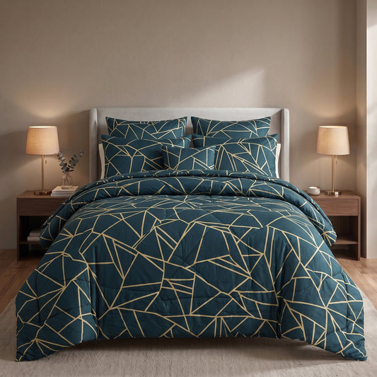ICONIC VERVE COTTON COMFORTER SET – 7 PCS