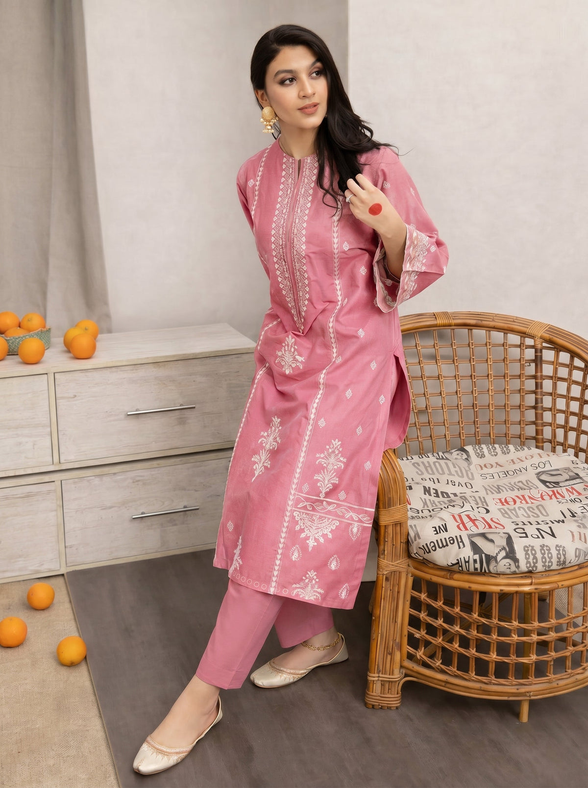 BUYEX - 2PCS EMBROIDERED UNSTITCHED LAWN SUIT #RWQ001