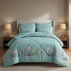 ICONIC SKYBLUE COTTON COMFORTER SET – 7 PCS
