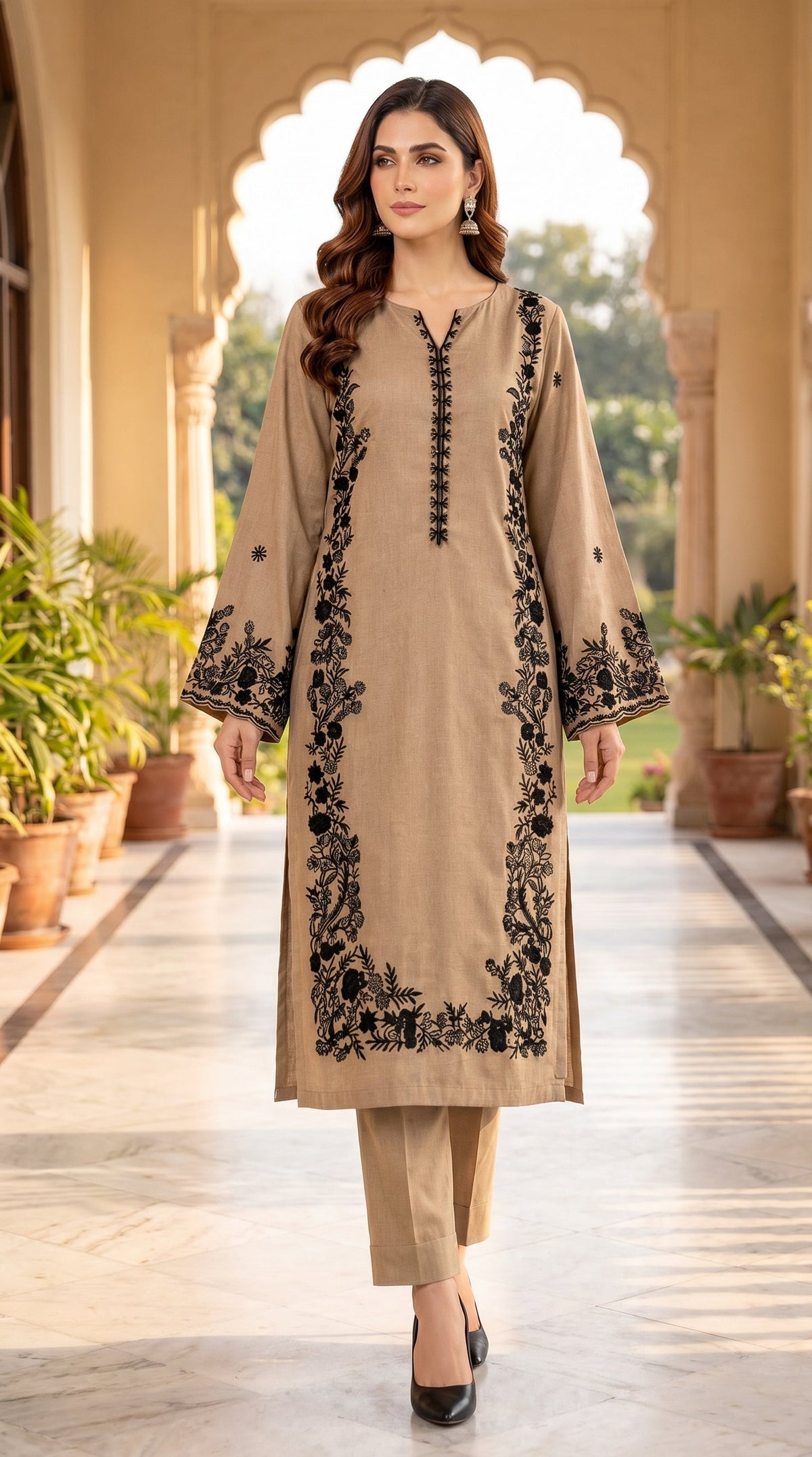 BUYEX - 2PCS EMBROIDERED UNSTITCHED LAWN SUIT #RWQ031