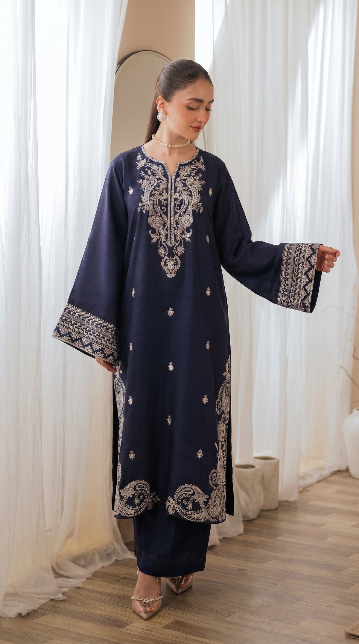 BUYEX - 2PCS EMBROIDERED UNSTITCHED LAWN SUIT #RWQ105