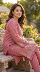 BUYEX - 2PCS EMBROIDERED UNSTITCHED LAWN SUIT #RWQ017
