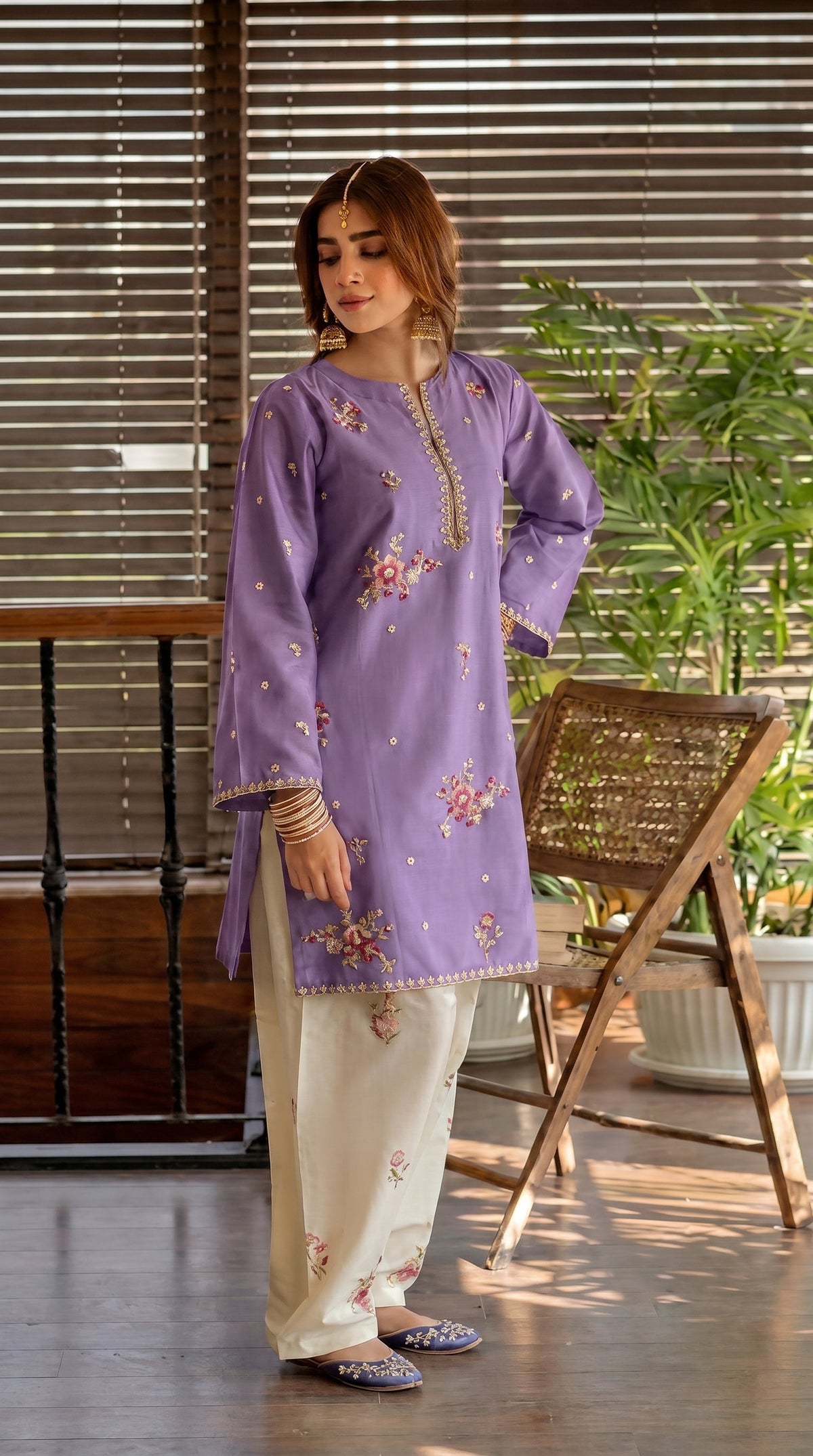 BUYEX - 2PCS EMBROIDERED UNSTITCHED LAWN SUIT #RWQ109